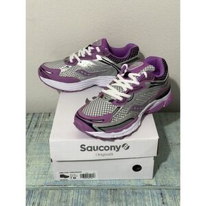 Saucony Kids Omni 9 Purple Black Lace - Up Sneakers Size 7 New